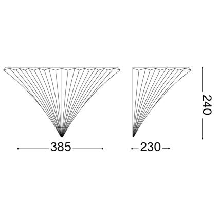 Ideal Lux - Aplique de pared SANTA 1xE14/40W/230V transparente