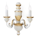 Ideal Lux - Aplique FIRENZE 2xE14/40W/230V blanco/dorado