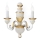 Ideal Lux - Aplique FIRENZE 2xE14/40W/230V blanco/dorado