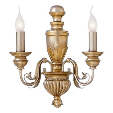 Ideal Lux - Aplique FIRENZE 2xE14/40W/230V dorado