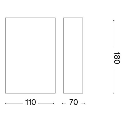 Ideal Lux - Aplique FLASH 1xG9/40W/230V blanco