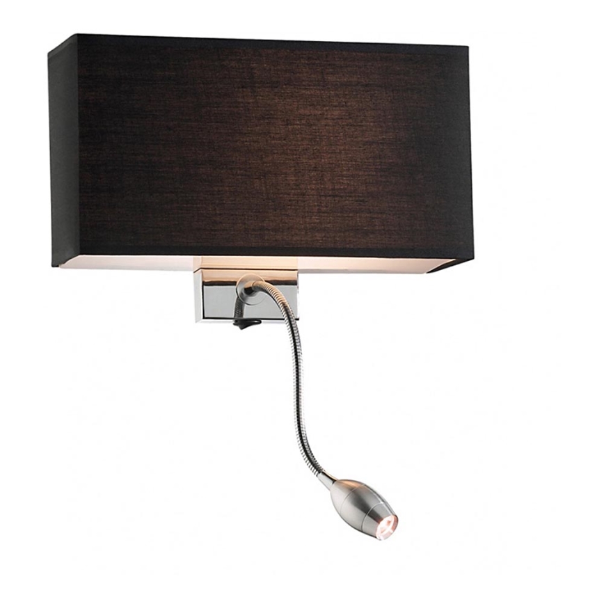 Ideal Lux - Aplique flexible LED HOTEL 1xE27/60W + LED/1,5W/230V