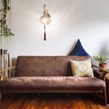 Ideal Lux - Aplique HAREM 1xE27/42W/230V latón