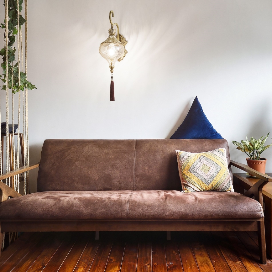 Ideal Lux - Aplique HAREM 1xE27/42W/230V latón