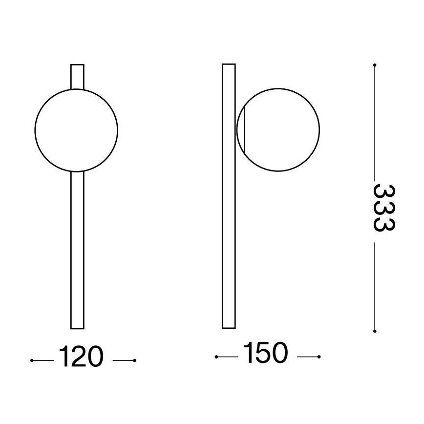 Ideal Lux - Aplique LED BINOMIO 1xG9/3W/230V blanco