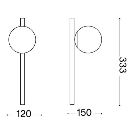 Ideal Lux - Aplique LED BINOMIO 1xG9/3W/230V blanco