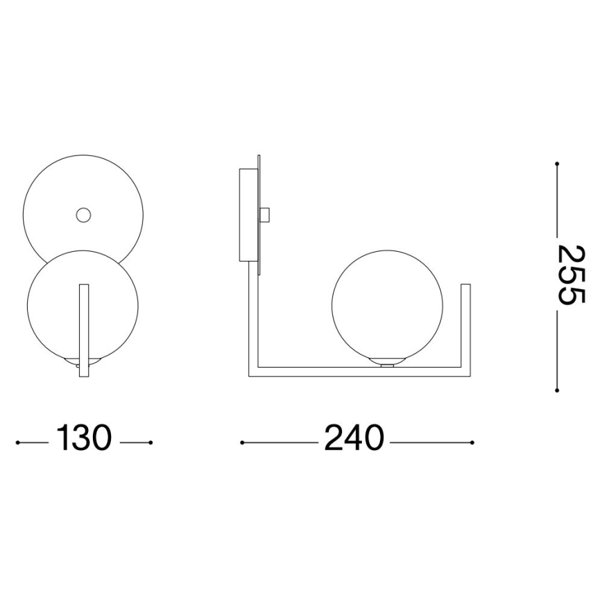 Ideal Lux - Aplique LED BIRDS 1xG9/3W/230V negro/dorado