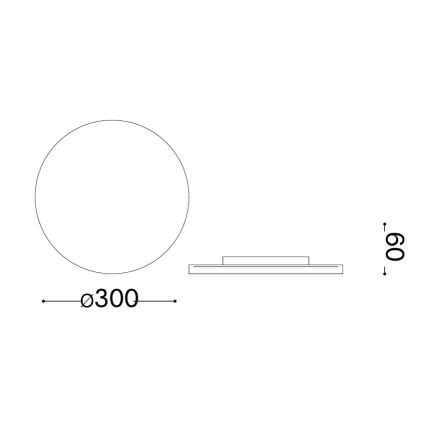 Ideal Lux - Aplique LED de pared exterior PUNTO LED/16W/230V CRI 90 diámetro 30 cm IP54 negro