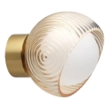 Ideal Lux - Aplique LED de pared BLOOM 1xG9/3W/230V dorado/beige ahumado