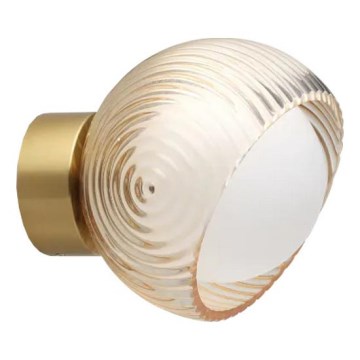 Ideal Lux - Aplique LED de pared BLOOM 1xG9/3W/230V dorado/beige ahumado