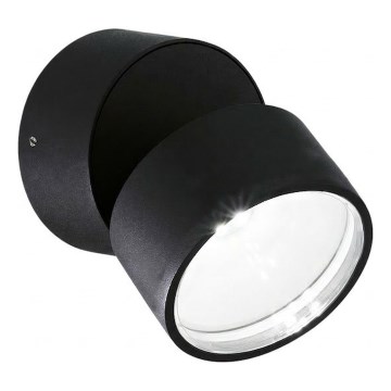 Ideal Lux - Aplique LED de pared exterior OMEGA LED/7W/230V CRI 90 IP54 negro