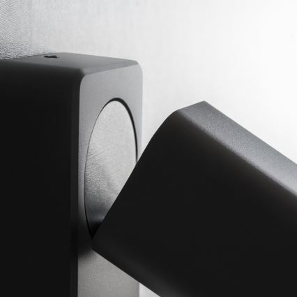 Ideal Lux - Aplique LED de pared tipo foco RUDY 1xGU10/7W/230V CRI 90 negro