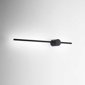 Ideal Lux - Aplique LED ESSENCE LED/12W/230V 2700K 70 cm CRI 90 negro