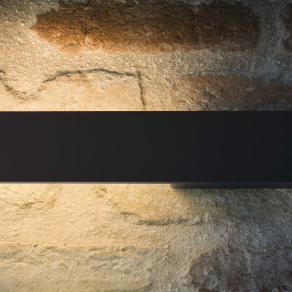 Ideal Lux - Aplique de pared exterior LINEA LED/23W/230V CRI 90 144 cm IP54 negro