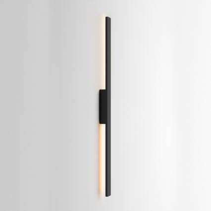 Ideal Lux - Aplique de pared exterior LINEA LED/23W/230V CRI 90 144 cm IP54 negro