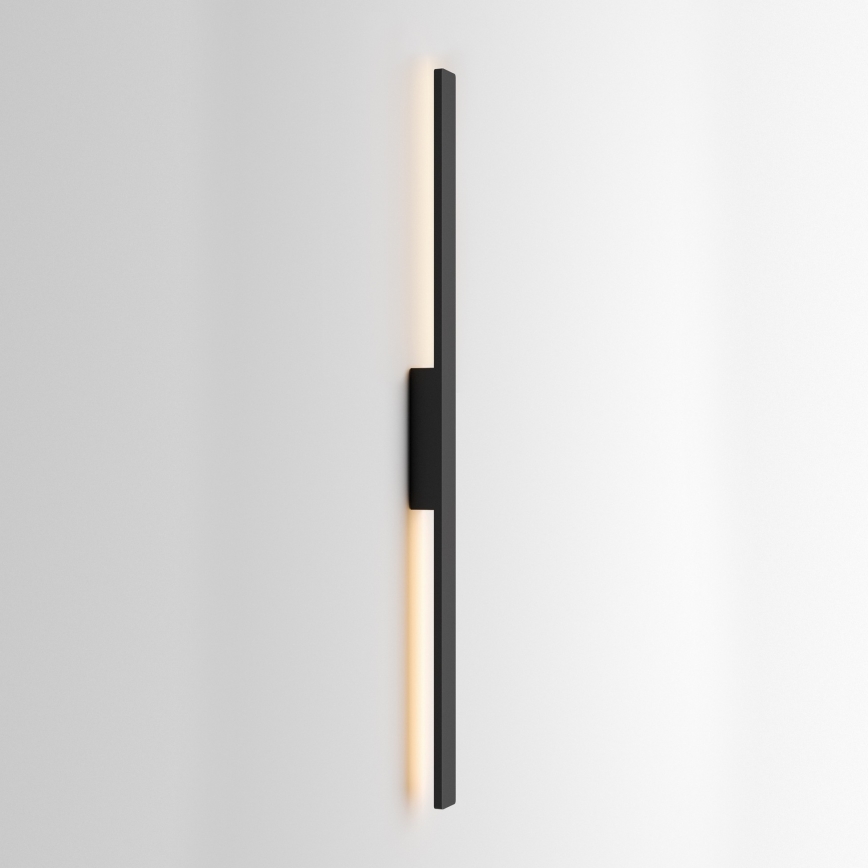 Ideal Lux - Aplique de pared exterior LINEA LED/23W/230V CRI 90 144 cm IP54 negro