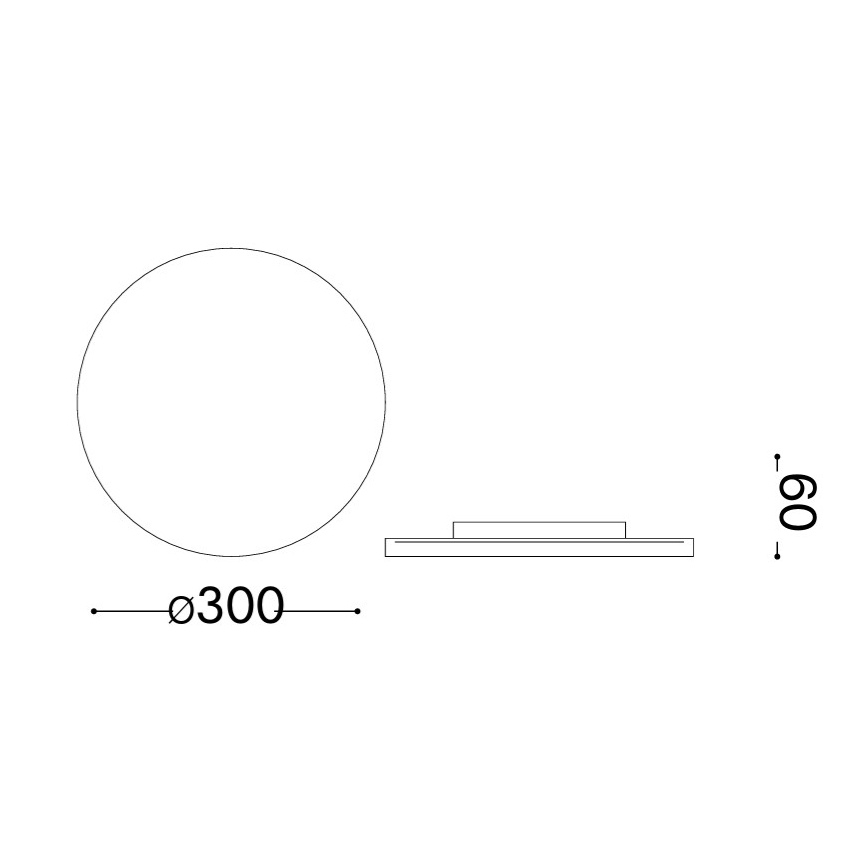 Ideal Lux - Aplique de pared exterior LED PUNTO LED/16W/230V CRI 90 Ø 30 cm IP54 marrón