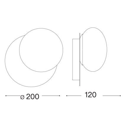 Ideal Lux - Aplique LED NINFEA 1xGX53/9W/230V dorado