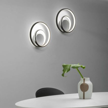 Ideal Lux - Aplique LED OZ LED/26W/230V CRI 90 negro