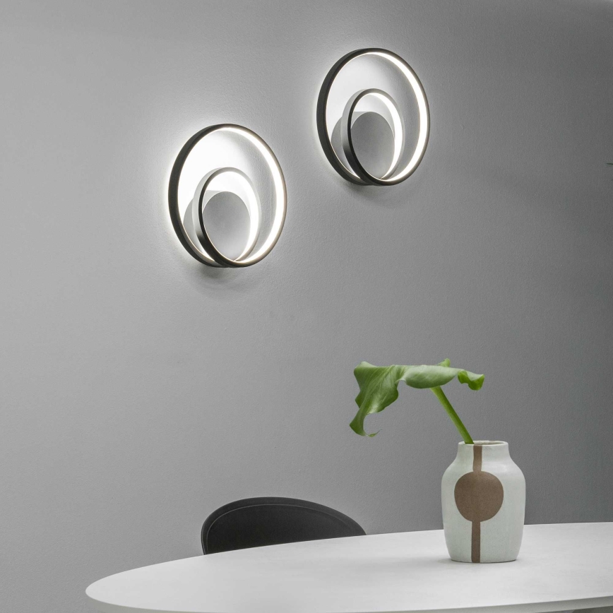 Ideal Lux - Aplique LED OZ LED/26W/230V CRI 90 negro