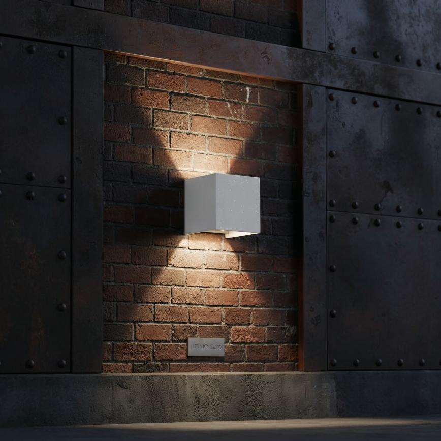 Ideal Lux - Aplique LED para exterior ATOM LED/12W/230V CRI 90 IP54 blanco