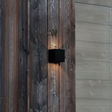 Ideal Lux - Aplique LED para exterior ATOM LED/12W/230V CRI 90 IP54 negro