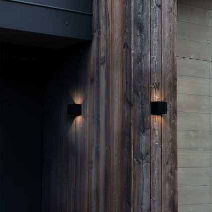 Ideal Lux - Aplique LED para exterior ATOM LED/12W/230V CRI 90 IP54 negro