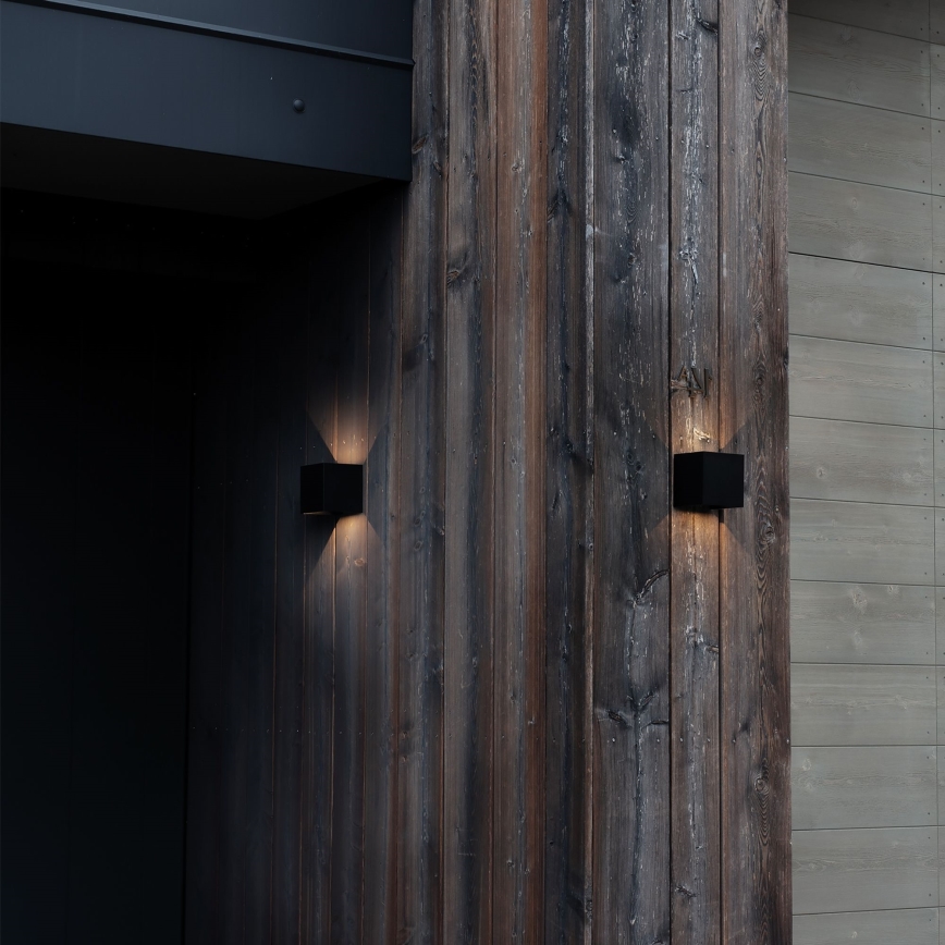 Ideal Lux - Aplique LED para exterior ATOM LED/12W/230V CRI 90 IP54 negro