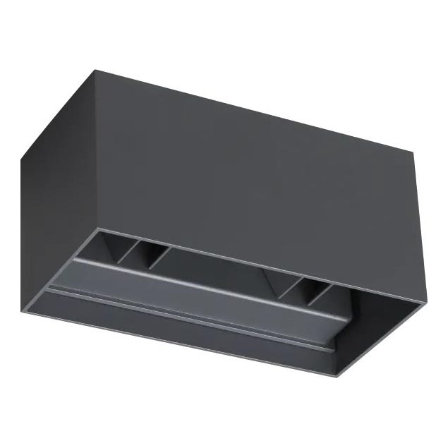 Ideal Lux - Aplique LED para exterior ATOM LED/25W/230V CRI 90 IP54 antracita