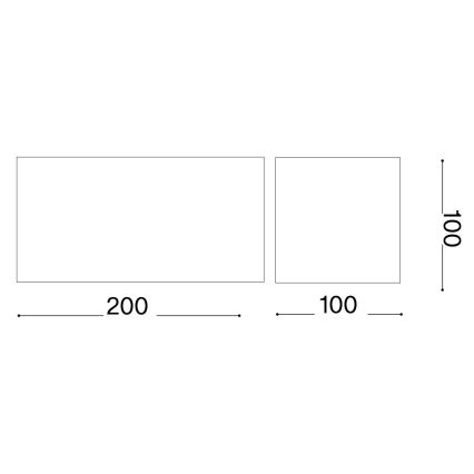 Ideal Lux - Aplique LED para exterior ATOM LED/25W/230V CRI 90 IP54 antracita