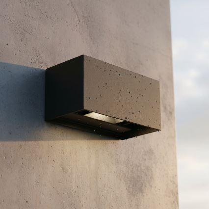 Ideal Lux - Aplique LED para exterior ATOM LED/25W/230V CRI 90 IP54 negro