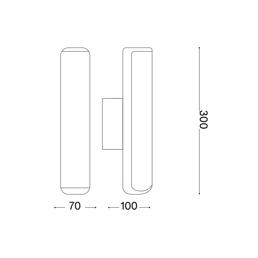 Ideal Lux - Aplique LED para exterior ETERE LED/9,5W/230V 4000K CRI 90 IP44 marrón