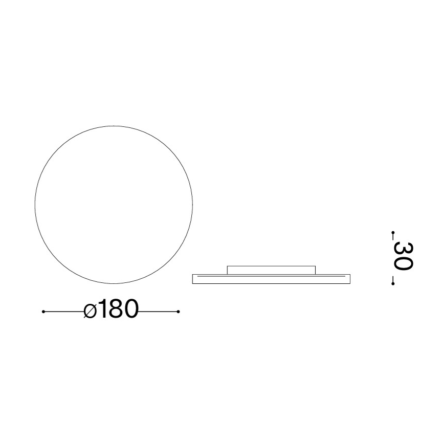 Ideal Lux - Aplique de pared LED para exterior PUNTO LED/9W/230V CRI 90 Ø 18 cm IP54 antracita