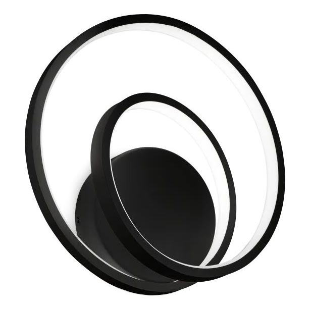 Ideal Lux - Aplique LED regulable OZ LED/28W/230V CRI 90 negro