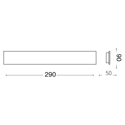 Ideal Lux - Aplique LED ZIG ZAG LED/12,5W/230V 29 cm CRI 90 blanco