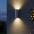 Ideal Lux - Aplique mural exterior GUN 1xE27/60W/230V 31 cm IP54 gris