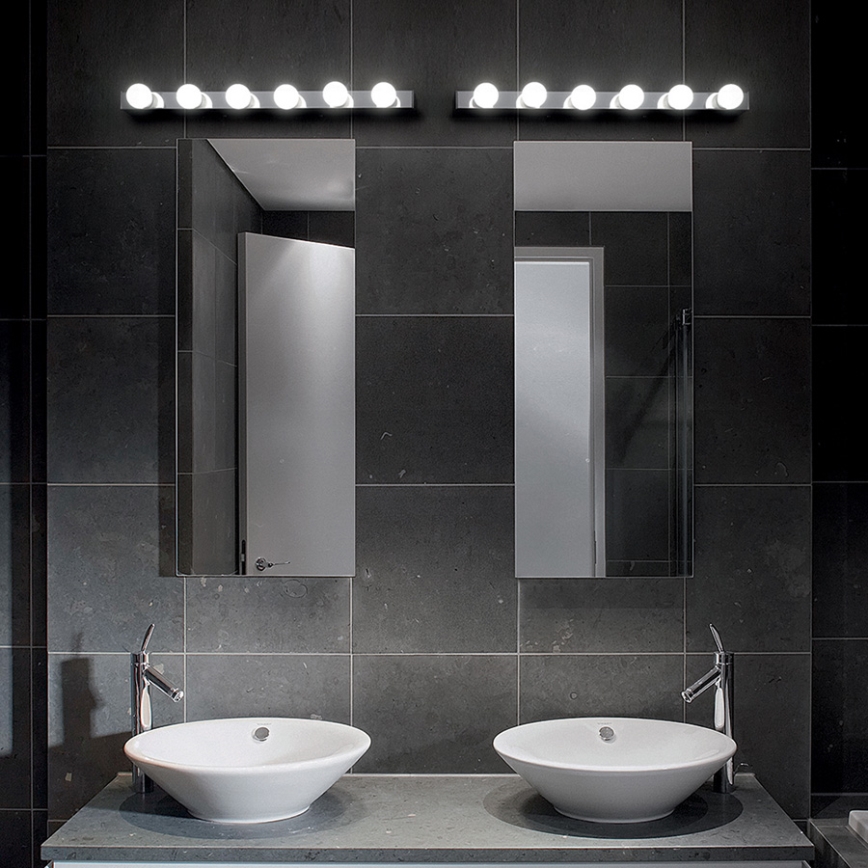 Ideal Lux - Aplique PRIVE 6xE14/40W/230V cromo brillante