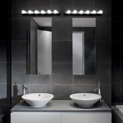 Ideal Lux - Aplique PRIVE 8xE14/40W/230V cromo brillante