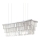 Ideal Lux - Araña de cristal MARTINEZ 8xE14/40W/230V cromo brillante