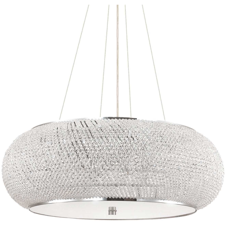 Ideal Lux - Araña de cristal PASHA 14xE14/40W/230V diá. 65 cm cromo brillante