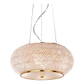 Ideal Lux - Araña de cristal PASHA 6xE14/40W/230V diá. 40 cm dorado