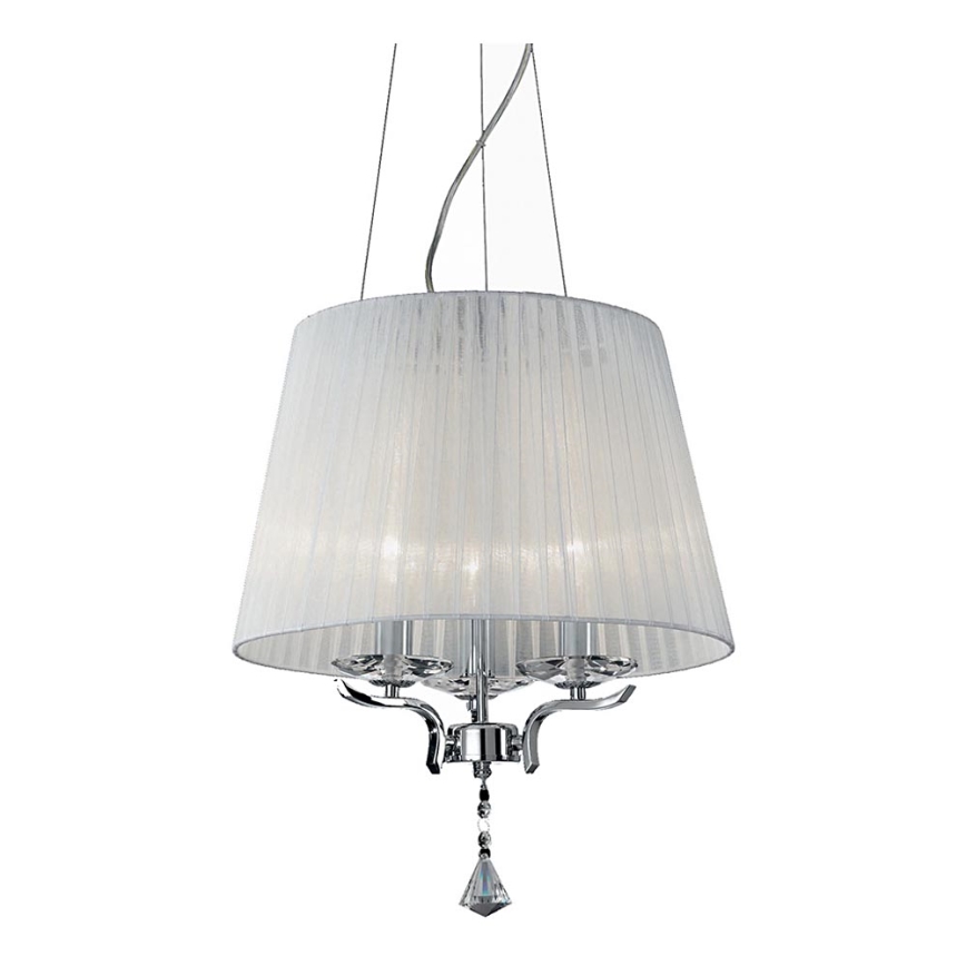 Ideal Lux - Araña de cristal PEGASO 3xE14/28W/230V diá. 40 cm cromo brillante