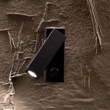 Ideal Lux - Foco de pared LED PAGE LED/3W/230V CRI 90 negro