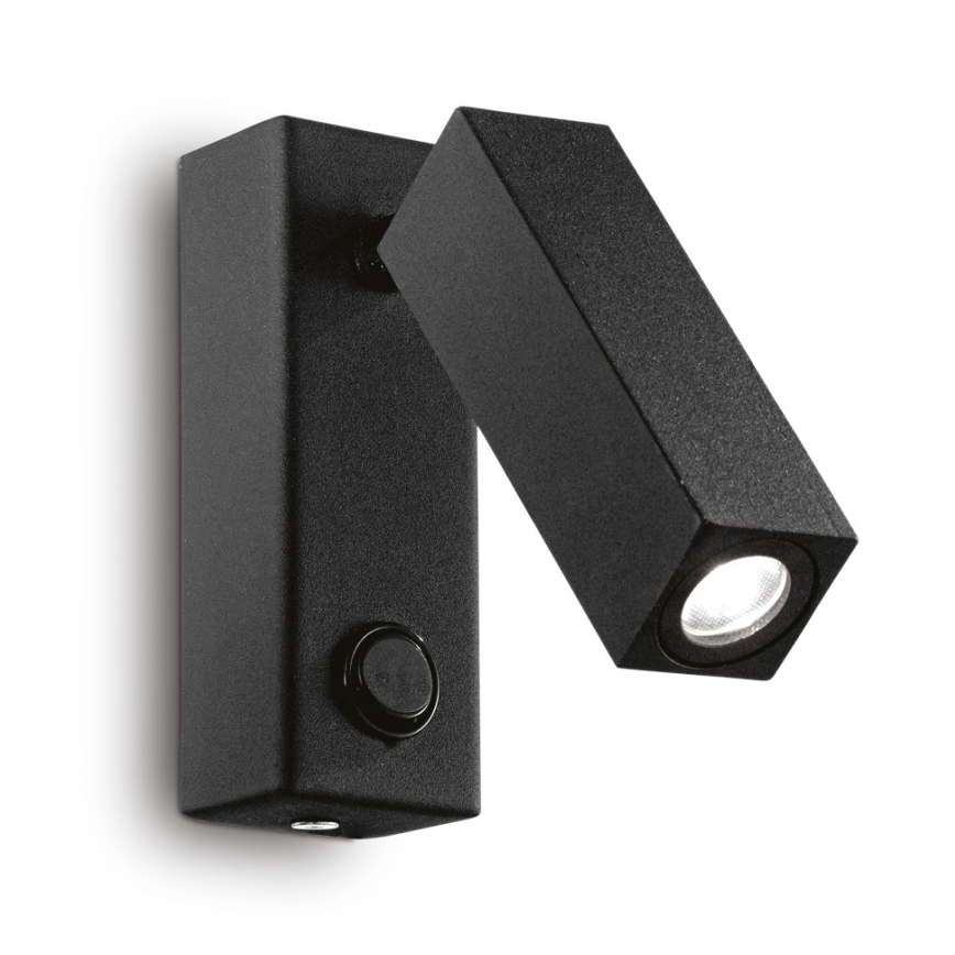 Ideal Lux - Foco de pared LED PAGE LED/3W/230V CRI 90 negro
