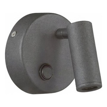 Ideal Lux - Foco de pared LED PAGE LED/3W/230V CRI 90 negro