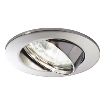 Ideal Lux - Foco empotrable de techo SWING 1xGU10/28W/230V, diámetro 8,2 cm, cromo brillante
