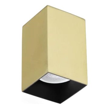 Ideal Lux - Foco empotrable LED LOOK 1xGU10/7W/230V CRI 90 6x6 cm latón