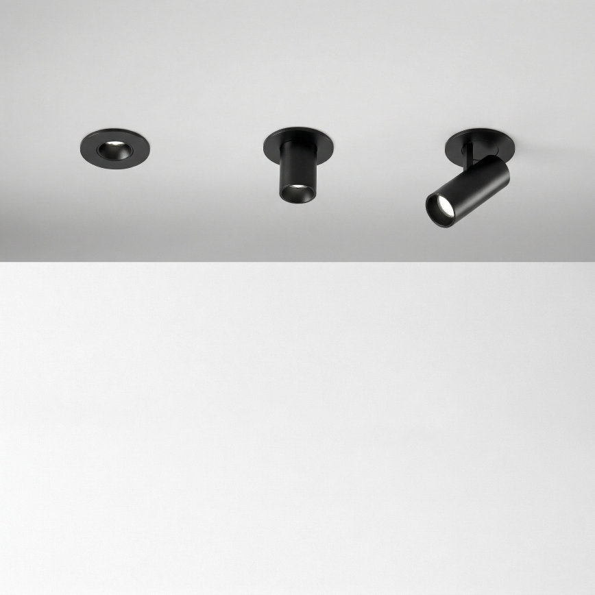 Ideal Lux - Foco empotrable LED NOVA LED/6W/230V 3000K CRI 90 Ø 6,8 cm negro