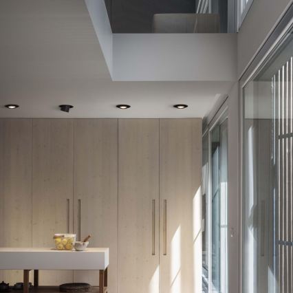 Ideal Lux - Foco empotrado LED NOVA LED/12W/230V CRI 90, diámetro 10 cm, negro