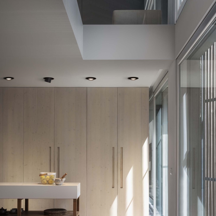 Ideal Lux - Foco empotrado LED NOVA LED/12W/230V CRI 90, diámetro 10 cm, negro